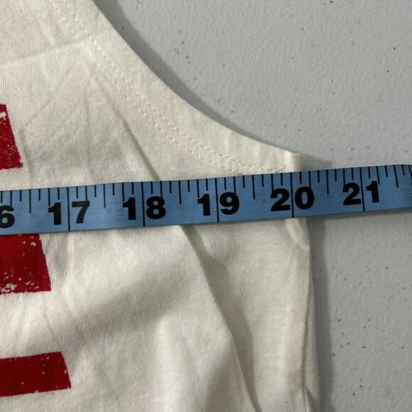 Forever 21 Crop T Shirt Womens Small LA USA Flag Graphic Pullover Y2K - Picture 7 of 8